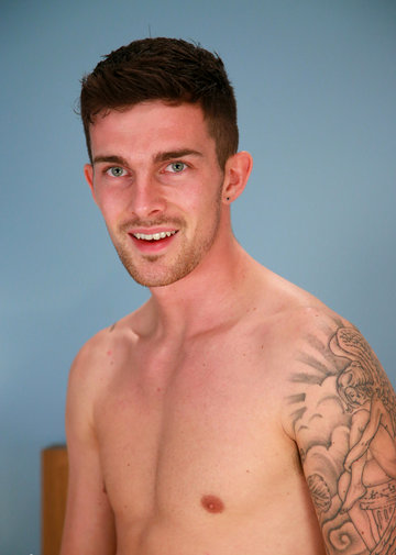 Handsome, Lean and Fit Sam Shows Us His Boxing Moves and His Very Thick Uncut Cock!